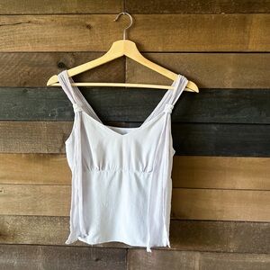 Y2K Phase Eight Light Purple Gauzy Tank Top